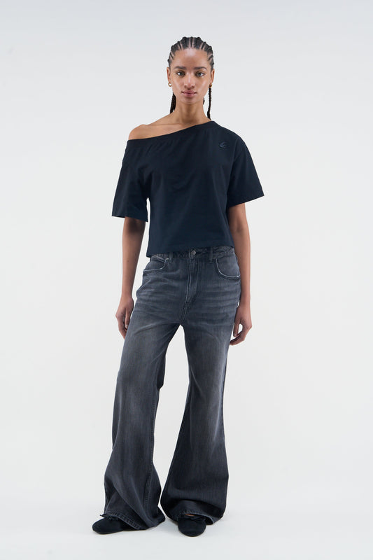 Over Black T-shirt