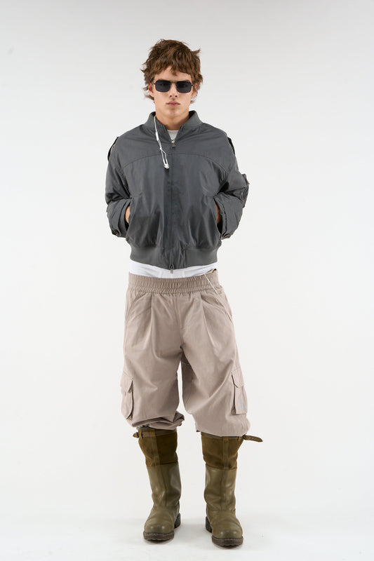 London Dark Grey Bomber Jacket