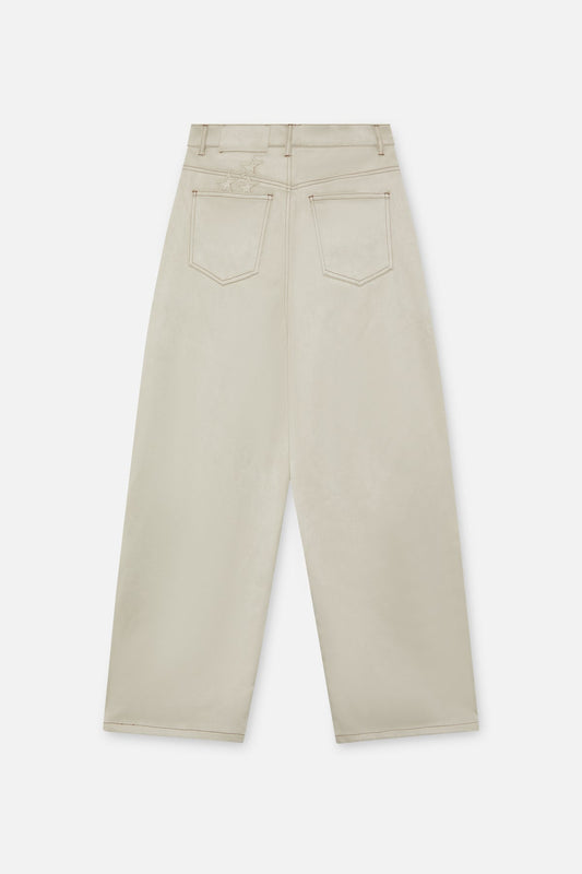 Suede Grey Jumbo Pants